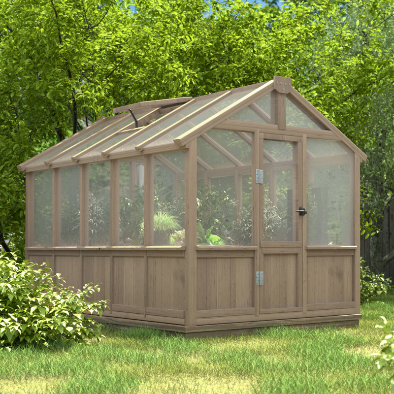 Veikous 6'W Wooden Polycarbonate Greenhouse & Reviews Wayfair
